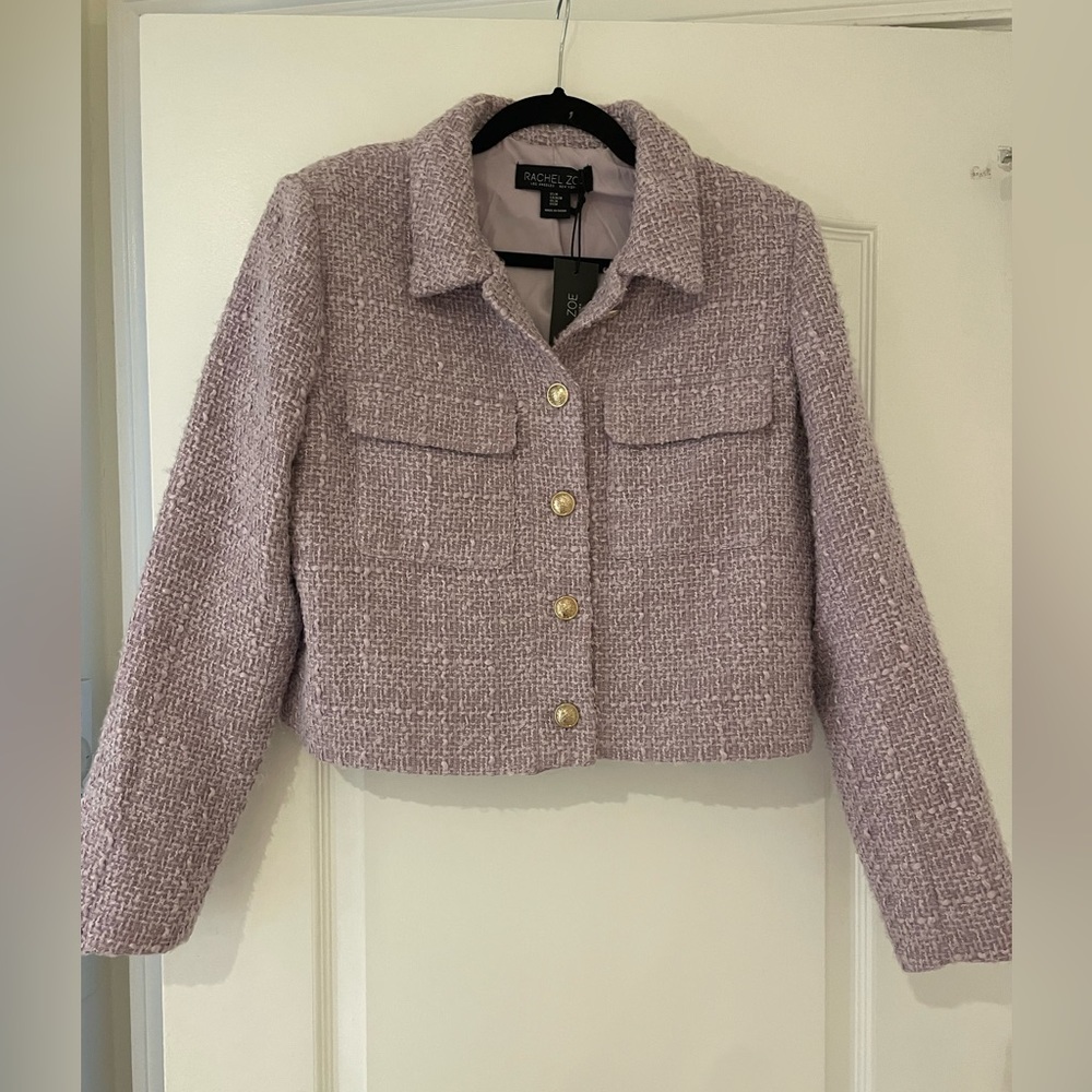 NWT Rachel Zoe Tweed Cropped Jacket
